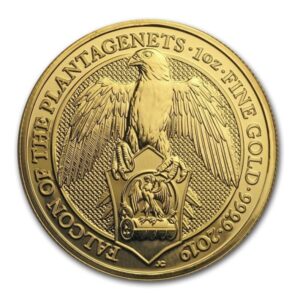 Royal Mint, 2019 Queen's Beast Falcon of the Plantagenets 1 oz Gold Coin