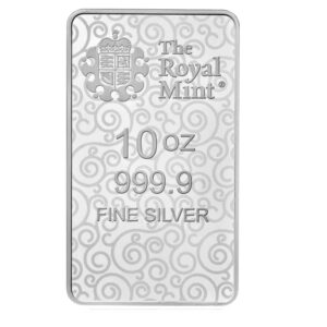 Royal Mint, 2021 10 oz Great Britain The Great Engravers Collection : Una And The Lion .9999 Silver Bar