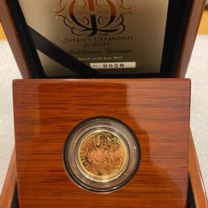 Royal Mint, 2012 UK Diamond Jubilee 'Struck on the Day' Full Sovereign Gold Coin