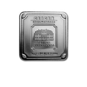 Geiger Edelmetalle Original Square 10 Gram Silver Bar