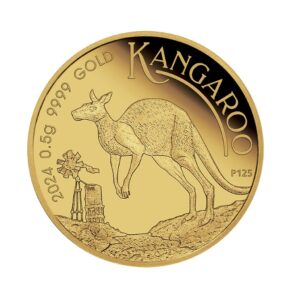 Perth Mint, 2024 Australia 1/2 Gram Gold Kangaroo Mini Roo in Assay (Coming soon)