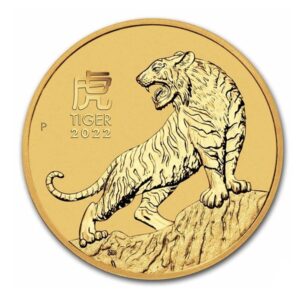 Perth Mint, 2022 Australia Lunar Series III Year of the Tiger 1/4 oz Gold Coin