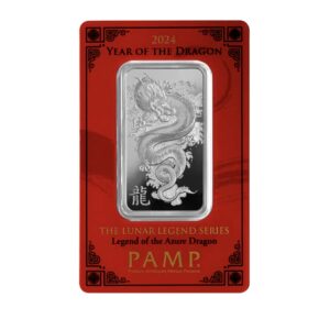 Pamp Suisse, 2024 Legend of the Azure Dragon, 1 oz Silver Bar