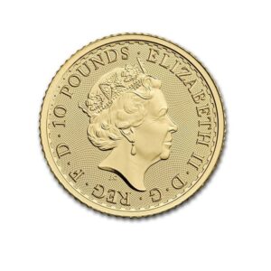 Royal Mint, Britannia 1/4 oz Gold Coin Queen Elizabth II 2021-2023