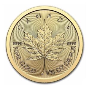 Royal Canadian Mint, 2024 Canadian Maple Leaf 1/10 oz Gold Coin King Charles III