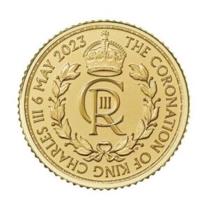 Royal Mint, 2023 The Coronation of His Majesty King Charles III (Royal Cypher) 1/10 oz .9999 Gold Coin