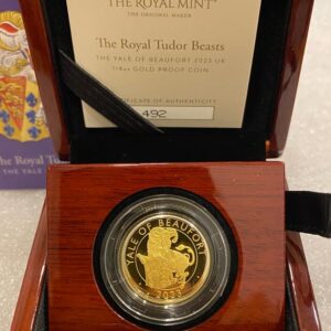 Royal Mint, 2023 1/4 oz Gold Tudor Beasts Yale of Beaufort Proof (Box/COA)