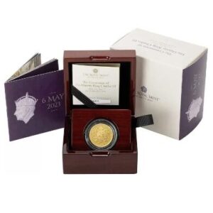 Royal Mint, 2023 Coronation of King Charles III 1/4 oz Gold Proof Coin