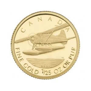 Royal Canadian Mint, 2008 Canadian 50-Cent de Havilland Beaver 1/25 oz Pure Gold Coin