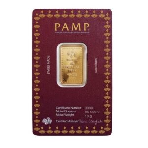 Pamp Suisse, 2023 Diwali Lakshmi Festival of Lights 10 gram Gold Bar