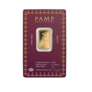 Pamp Suisse, 2023 Diwali Lakshmi 5 Gram Gold Bar