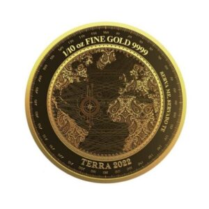 Pressburg Mint, 2022 TERRA $10 1/10 OZ PURE GOLD PROOF LIKE COIN IN CAPSULE – TOKELAU