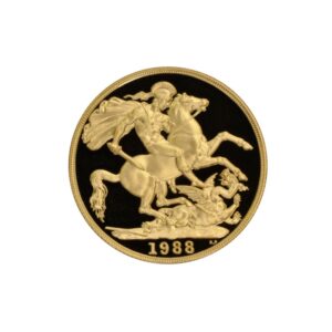 Royal Mint, 1988 Double Sovereign Gold Proof Coin