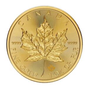 Royal Canadian Mint, Maple Leaf 1 oz Gold Coin 2024 King Charles III