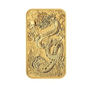 Perth Mint, 2024 Rectangular Dragon 1 oz Gold Coin Bar