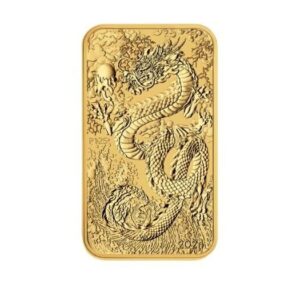 Perth Mint, 2024 Rectangular Dragon 1 oz Gold Coin Bar