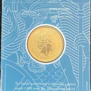 Royal Mint, 2023 Britannia 1/4 oz Gold Coin in Card, QEII