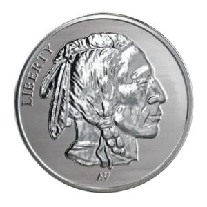 Asahi Refinery, 1 oz Silver Reverse Proof Buffalo Round