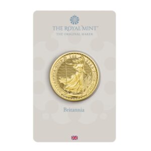 Royal Mint, 2023 Britannia 1 oz Gold Coin in Card QEII