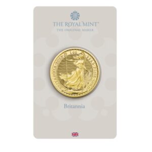 Royal Mint, 2023 Britannia 1 oz Gold Coin in Card KCIII