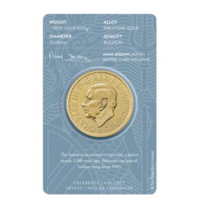 Royal Mint, 2023 Britannia 1 oz Gold Coin in Card KCIII