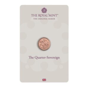 Royal Mint, 2023 King Charles III Coronation Quarter Sovereign in Blisterpack