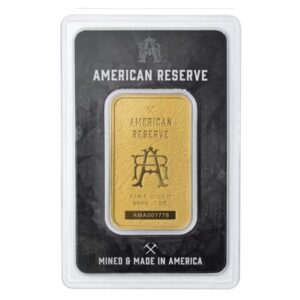 Asahi Refining, American Reserve Columbia Goddess 1 oz Gold Bar in Assay