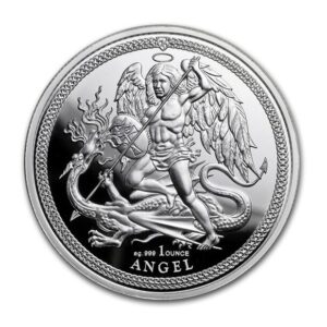 Pobjoy Mint, 2018 Isle of Man 1 oz Silver Angel Proof