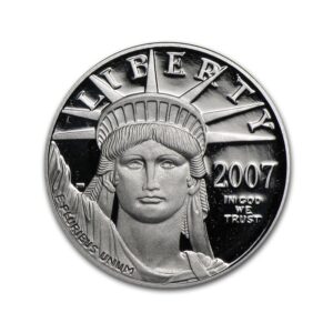 US Mint, 2007-W 1/10 oz Proof American Platinum Eagle in Capsule