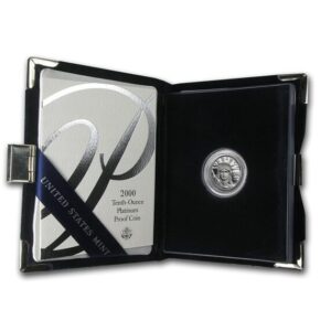 US Mint, 2000-W 1/10 oz Proof American Platinum Eagle (w/Box & COA)