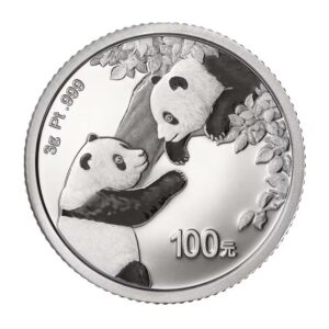 China Mint, 2023 Panda 3 Gram Platinum Proof Coin with Box & COA