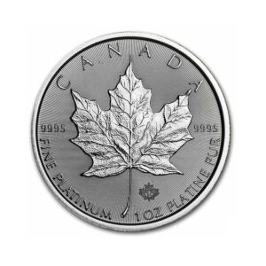 Royal Canadian Mint, 2022 Canada 1 oz Platinum Maple Leaf BU