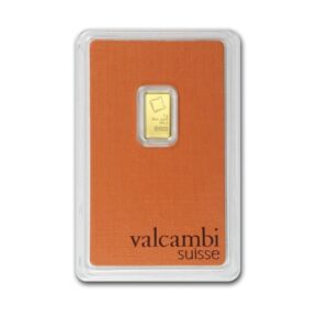 Valcambi Suisse, 1 Gram Gold Bar in Orange Assay