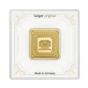 Geiger Edelmetalle, Original Square 1 oz Gold Minted Bar (ETA end Nov)