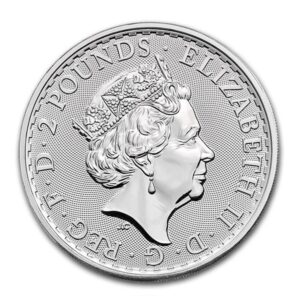 Royal Mint, 2019 Britannia Oriental Border 1 oz Silver Coin in Capsule