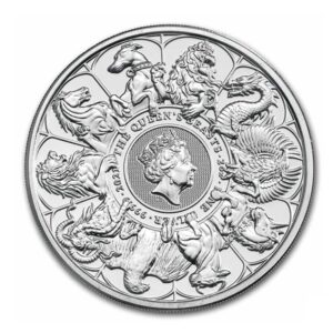 Royal Mint, 2021 2 oz United Kingdom Queen's Beast Completer Silver Bullion Coin