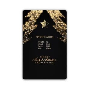 Today Ltd, Christmas Star Gold 1 Gram Bar in Assay