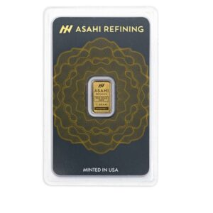 Asahi Refining, 1 Gram Gold Bar in Assay