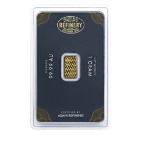 Asahi Refining, 1 Gram Gold Bar in Assay