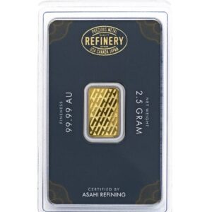 Asahi Refining, 2.5 Gram Gold Bar in Assay (Coming Soon)