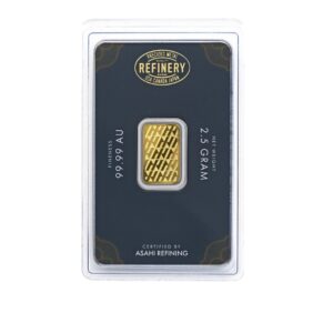 Asahi Refining, 2.5 Gram Gold Bar in Assay (Restocking)