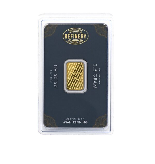 Asahi Refining, 2.5 Gram Gold Bar in Assay (Restocking) - Image 2