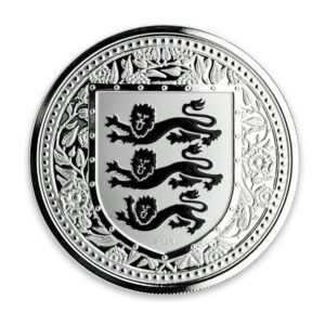 2018 1 oz Silver British Royal Arms of England Gibraltar Reverse Proof Coins (Black)