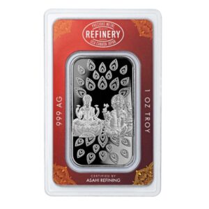 Asahi Refining, Diwali 1 oz Silver Bar in Assay