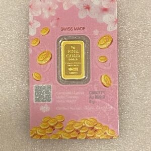 Lucky Cat 5 Gram Gold Bar by Pamp/CH