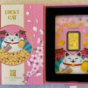 Lucky Cat 5 Gram Gold Bar by Pamp