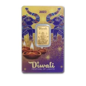 Pamp Suisse, 2022 Diwali Festival of Lights, 5 Gram Gold Bar (Restocking, coming soon)