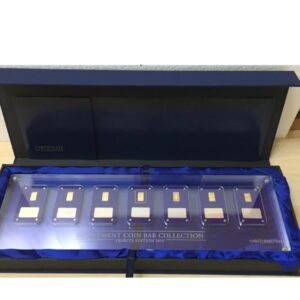 Investment Coin Bar Collection 2010,Tribute Edition,7 Bars 0.9999,Box