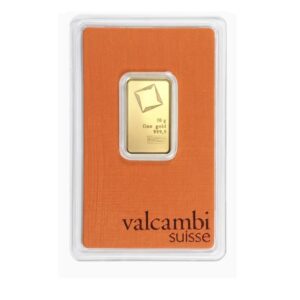 Valcambi Suisse, 10 Gram Gold Bar in Orange Assay