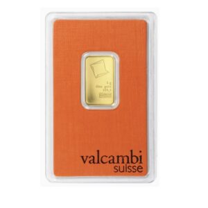 Valcambi Suisse, 5 Gram Gold Bar in Orange Assay